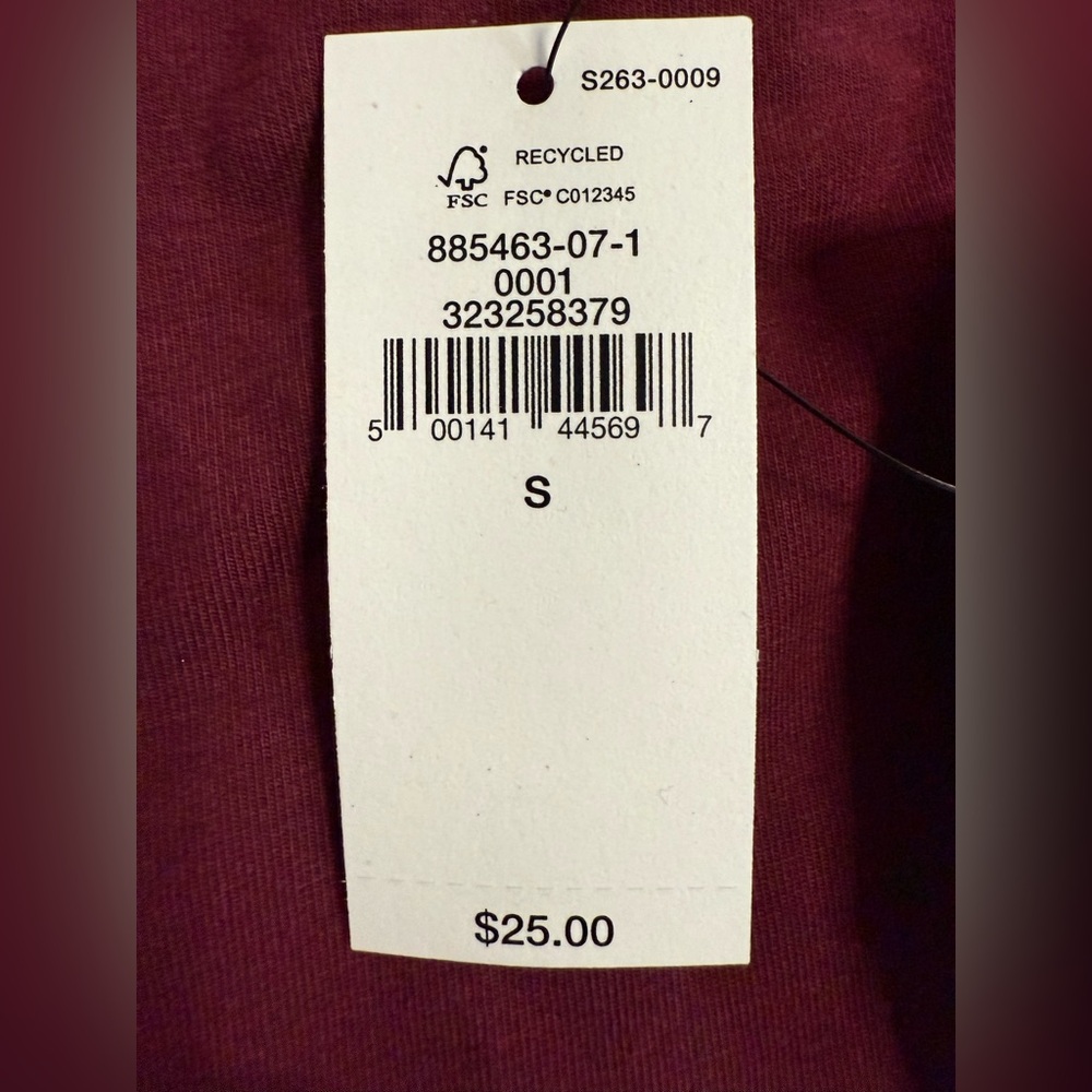 NWT Banana Republic Soft Stretch Elbow Sleeve Top Red Size S - Picture 7 of 12